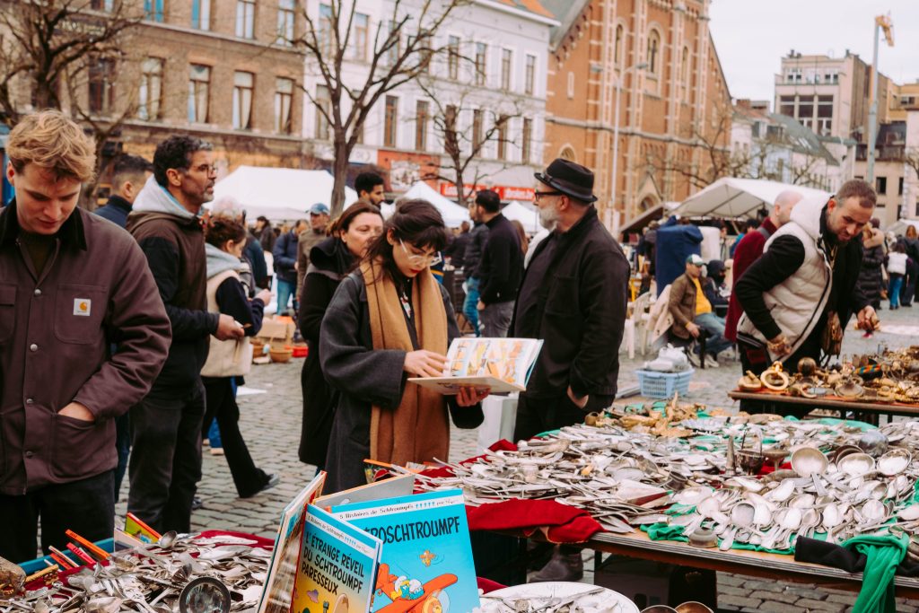 Flea market in Brussels